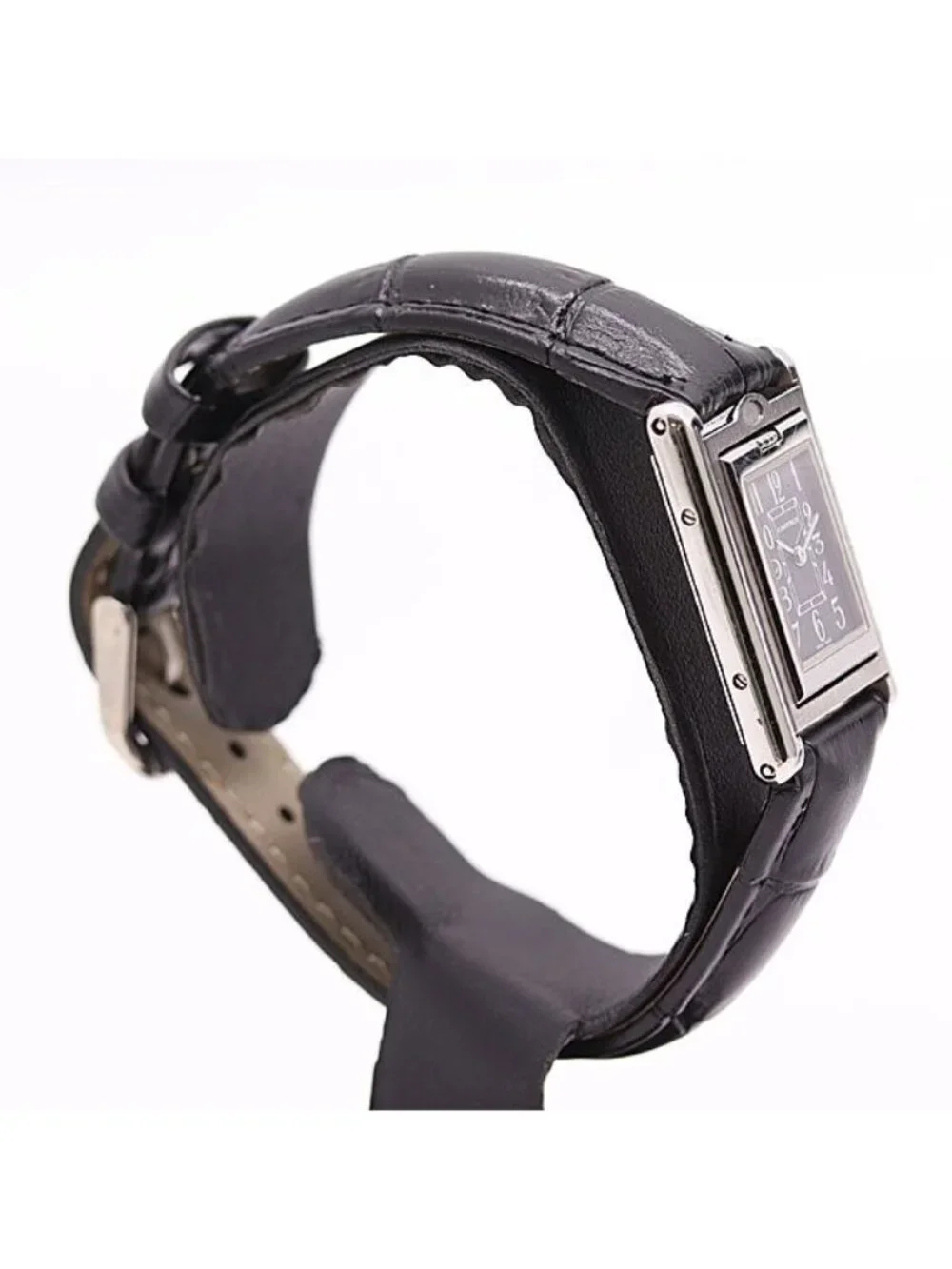 Cartier Tank Vasculant Quartz Gray Dial Watch